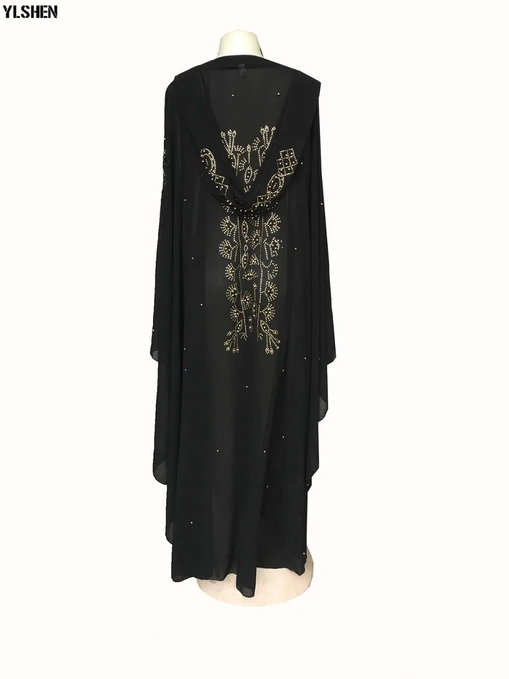 African Dresses for Women Dashiki Diamond Beads African Clothes Big Size Robe Boubou africain bazin riche Africa Dress Growns 03