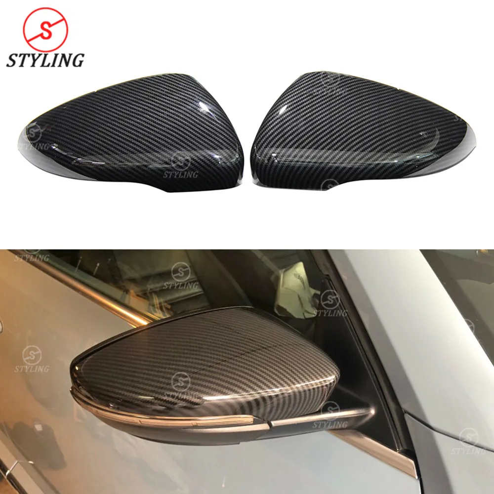 Карбоновый зеркальный чехол для Volkswagen Golf 6 GTI R20 MK6 MK7 Scirocco CC Passat Beatles запасная