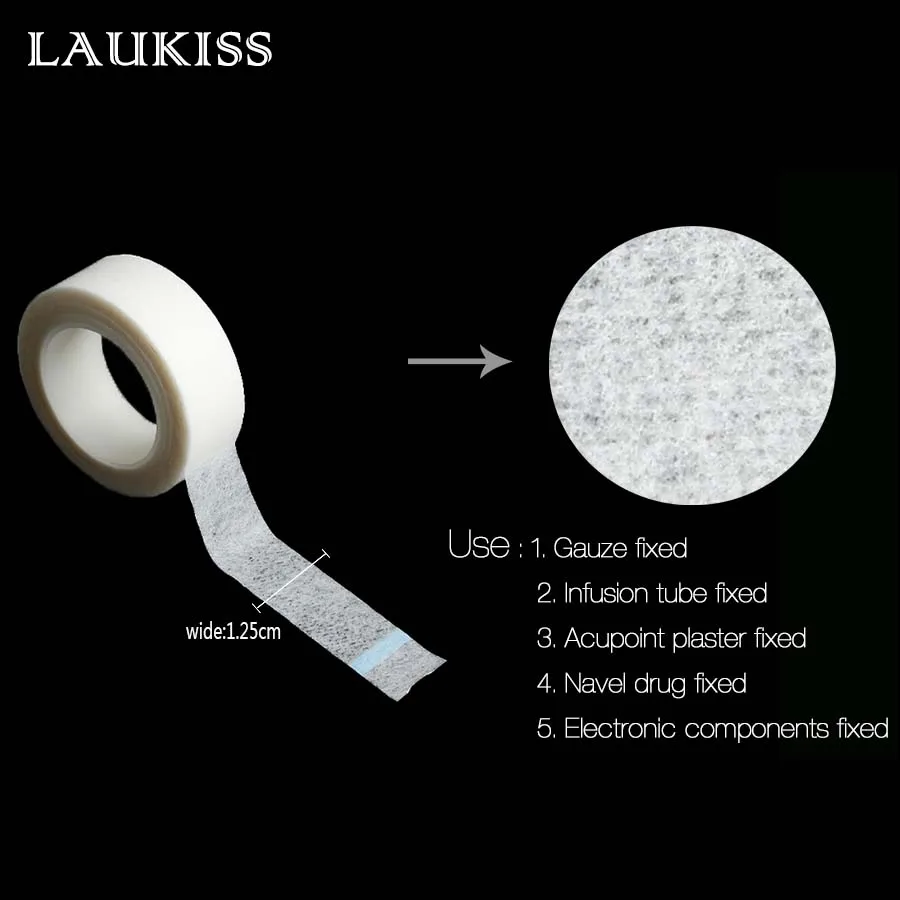 1.25Paper Tape 1/5 шт./компл. наращивание ресниц ленты медицинский автоматического PE патч профессиональное наращивание рулоны лент кругов под глазами колодки накладные ресницы Инструменты LAUKISS - Цвет: 1.25Paper Tape