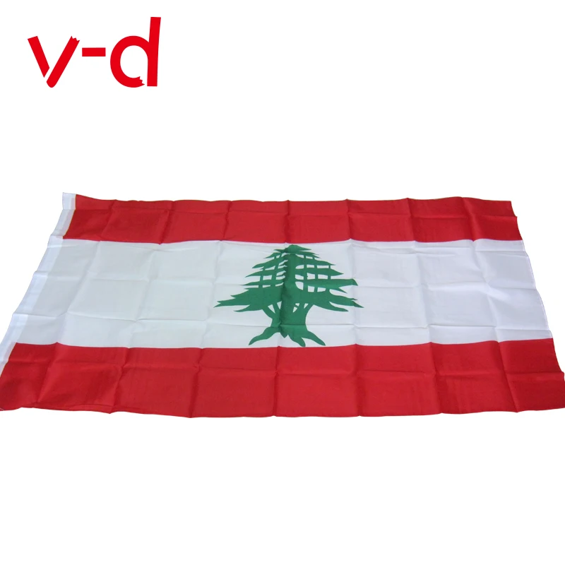 

free shipping xvggdg 90 x 150cm Lebanon's national flag hundred percent polyester printed Lebanon flags