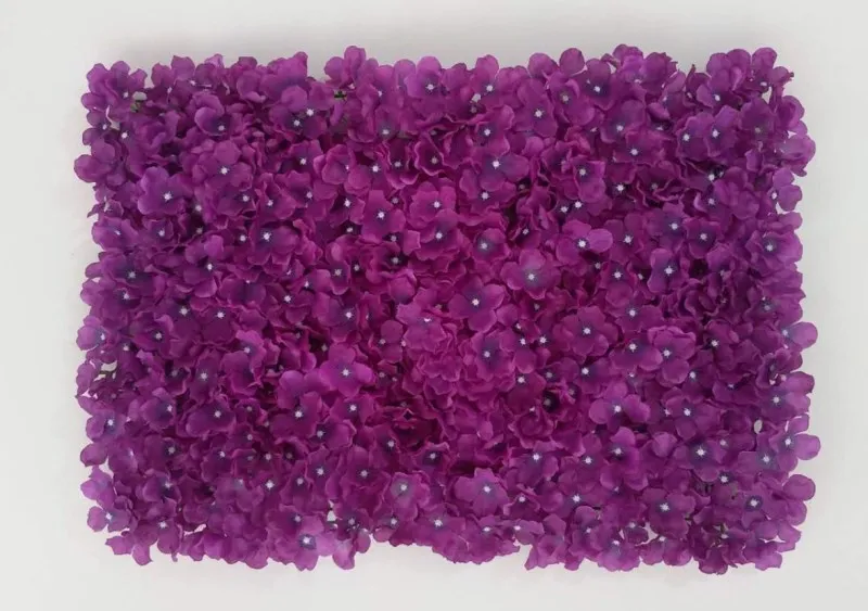 Новое поступление 240x240 см высококлассные цветок гортензии Настенный комплект с подставкой DIY свадебный фон украшения - Цвет: plum