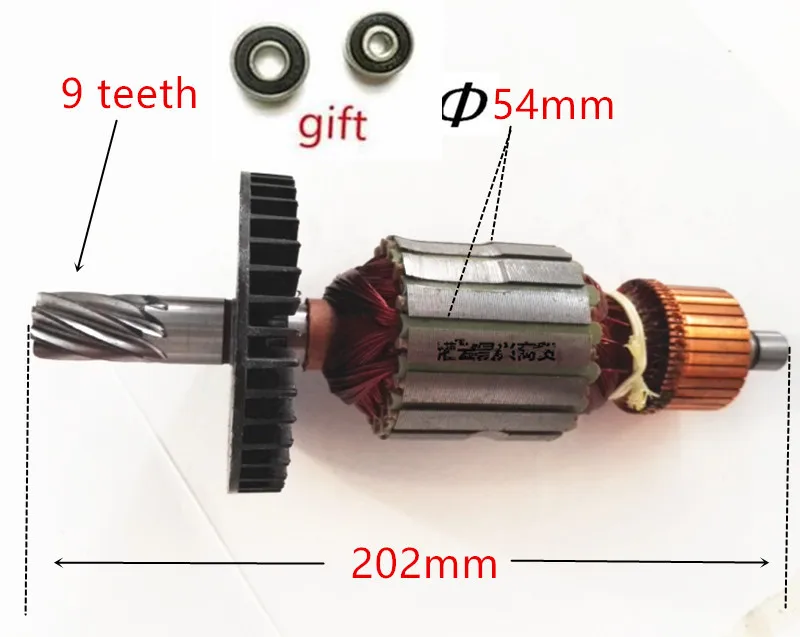Якорная арматура ротора 220-240 В для MAKITA HM1306 HM 1306