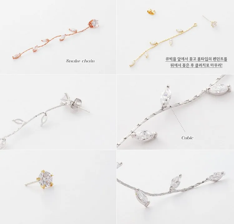 Дизайн 925 пробы серебряные серьги с кристаллами Длинные серьги для женщин Brincos