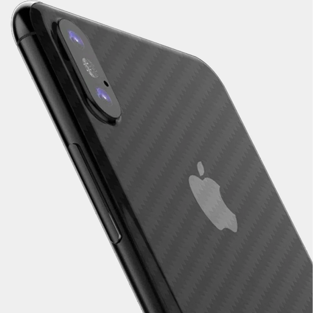 Buyruo мягкая задняя наклейка с защитой экрана из углеродного волокна для apple iphone XS Max XR плёнка полностью покрывающая iphone X 7 8 6 S Plus