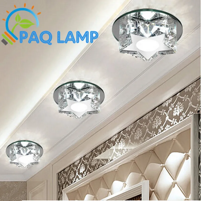 

Modern LED Ceiling lamp K9 Crystal star for Corridors aisle LED lighting Porch shop study bedroom restaurant bar light fixture