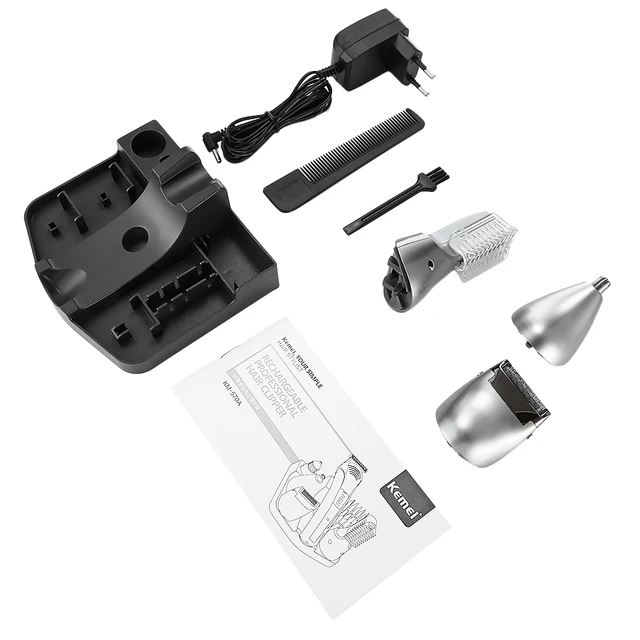 Kemei-570A 4 In1 Professional Electric Hair Clipper Eu Standard Hair Trimmer Nose Beard Shaver For Men Style Tool