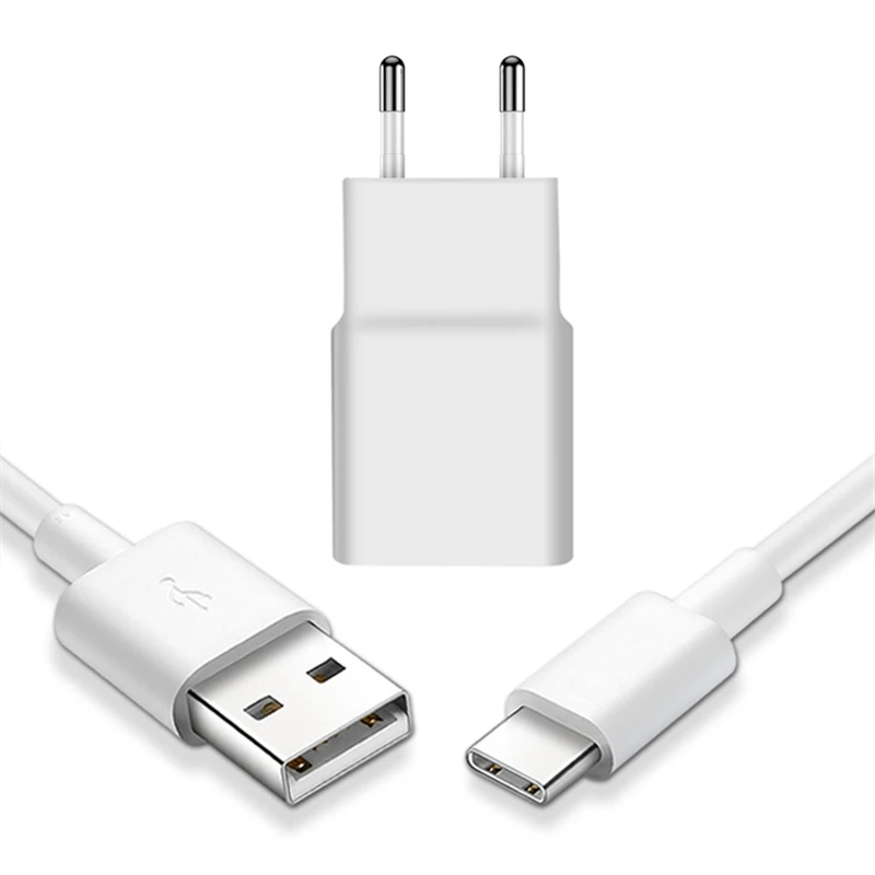 Комплект для путешествий зарядное устройство USB + кабель Type C Xiaomi 5 5X 5S Plus 6 6X 8 SE Mix 2