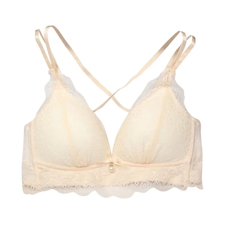 Buy Women Lace Cross Straps Sexy Bras 2018 Women Push