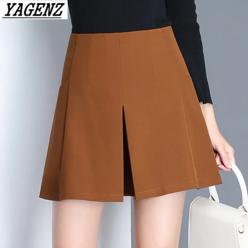 

Women Shorts 2019 New Spring Summer Autumn Winter Loose High waist Casual Shorts Large size Ladies Solid Fashion Short Skirt 4XL