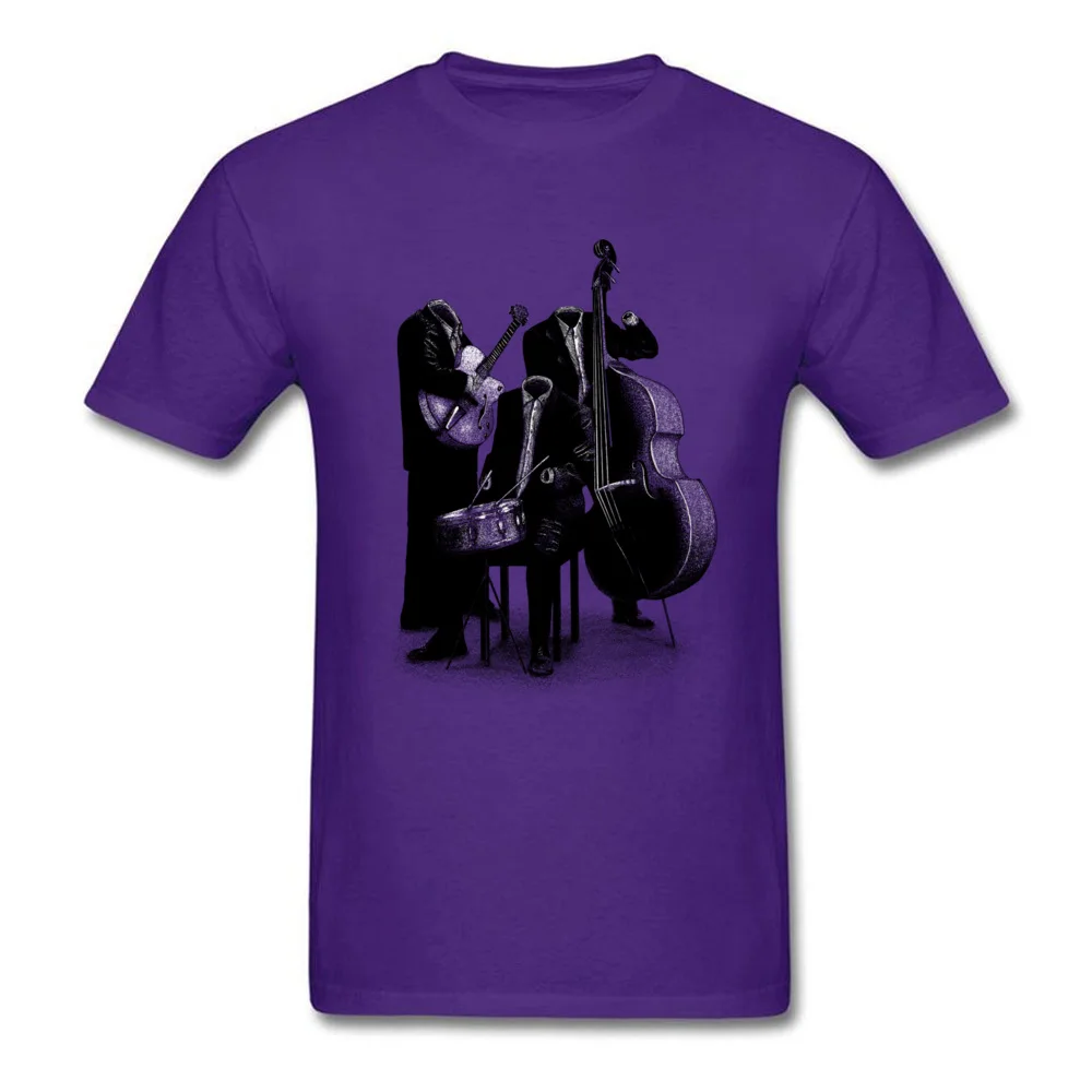 Men's 2018 Design Tops T Shirt Round Collar Father Day Pure Cotton T Shirts Street Short Sleeve Les Invisibles T-shirts Les Invisibles purple