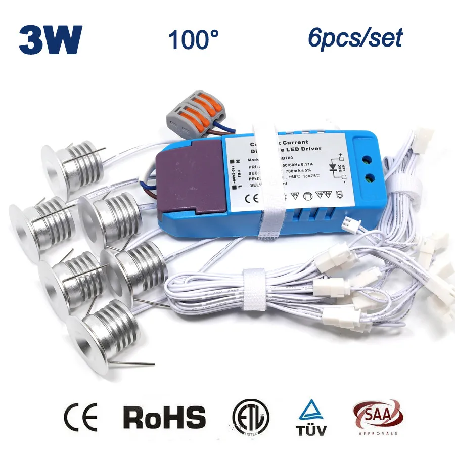 Затемняемая мини 3 Вт X 6 шт. Epister 23 мм диммируемая Светодиодная лампа 240лм внутренний светодиодный светильник для дома Точечный светильник ing CE RoHS GS