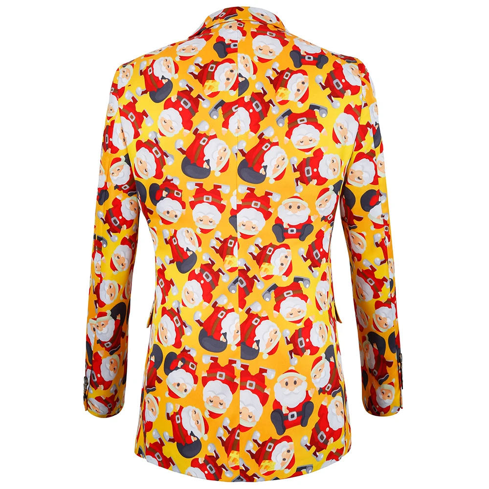 Fashion Men's Casual Boutique Popular flower Floral Print blazers coat Slim Fit Formal TWO Buttons Suit Blazer Coat Jacket Tops