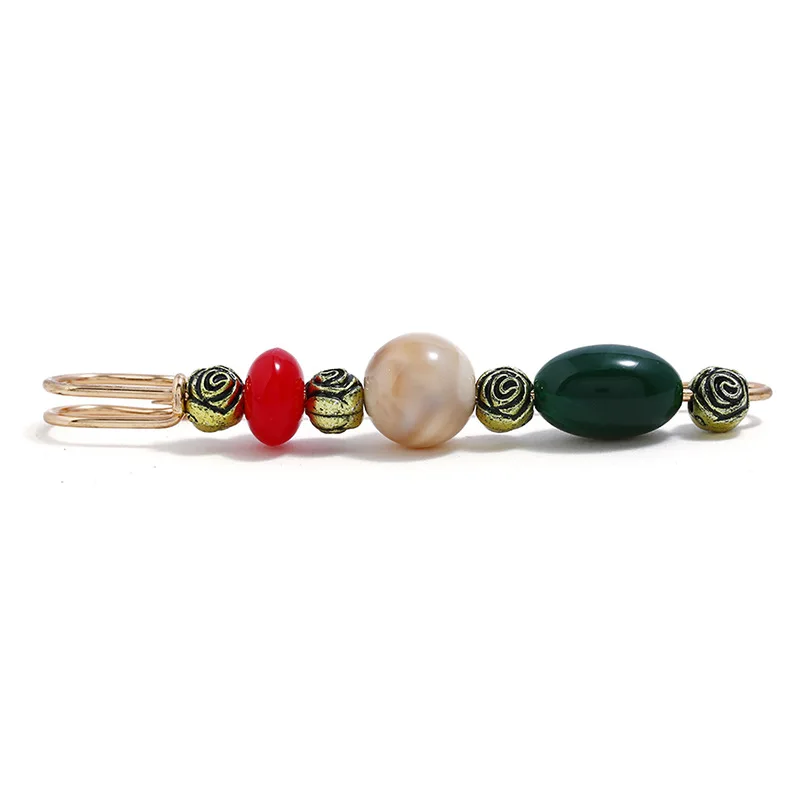 Practical All-match Retro Pin Brooch Beaded Sweater Coat Gold Color Pin For Women Lady Classical Fashion Sweater Decoration Pins