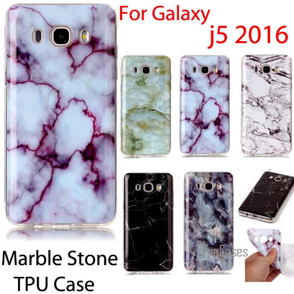 Мягкий гибкий чехол из ТПУ с мраморным камнем для samsung J5 2016 SM J510H J510F J510FN Galaxy Fundas|cover