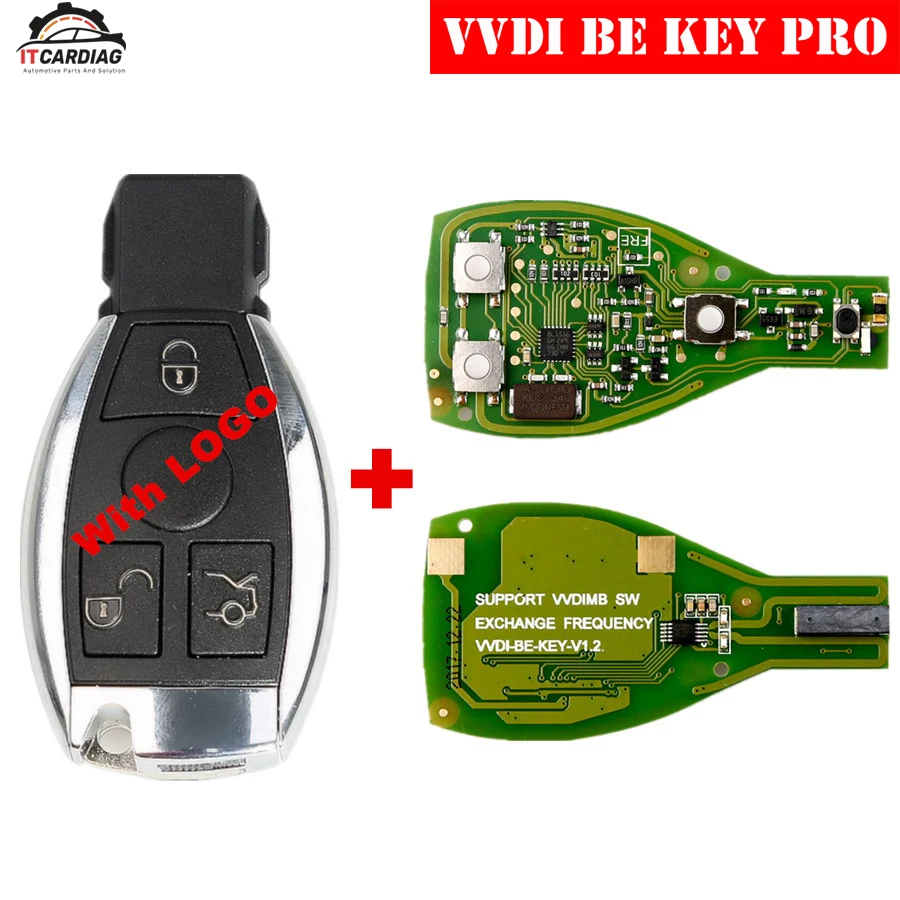 Xhorse VVDI BE Key Pro улучшенная версия и для Benz Smart Shell 3 Кнопка XNBZ01CH дистанционный ключ