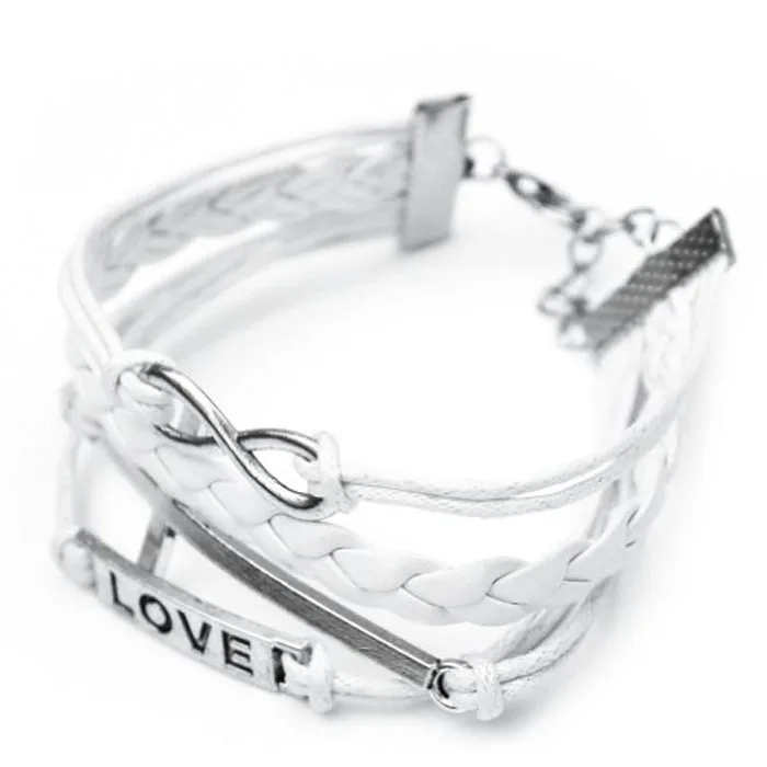 Женский многоуровневый плетеный браслет крест любовь сова|bracelet gift box|gift box