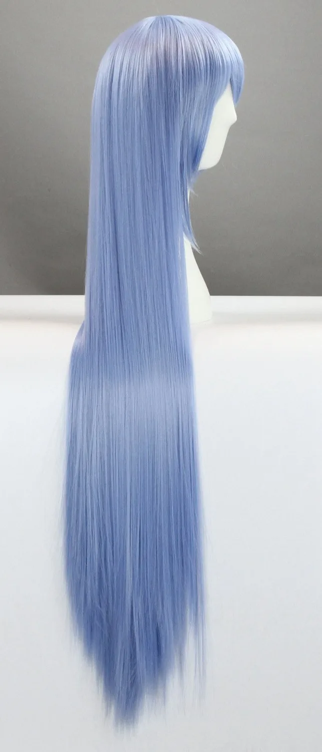 Акаме Ga KILL! Esdeath 100 см 39," Длинные прямые парики для косплея высокое качество термостойкие синтетические искусственные волосы синие вечерние аниме