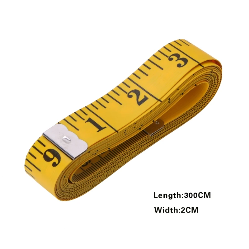 

1PC Portable Body Measuring Ruler Sewing Tailor Tape Measure Soft Flat 150cm 60"
