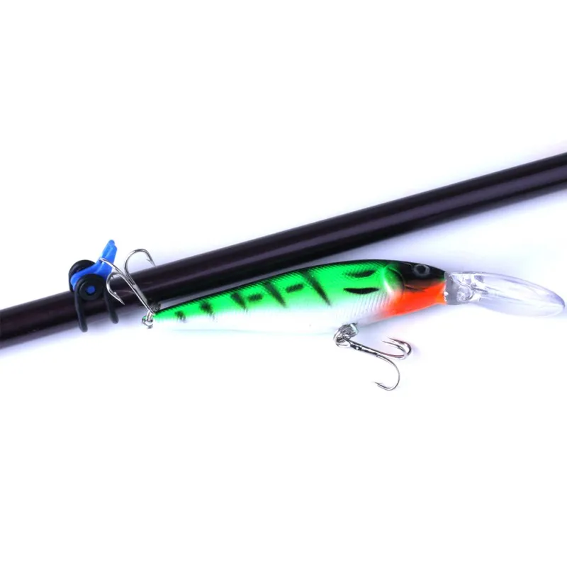 Portable Fishing Rod Hook Artificial Bait Practical Durable Plastic Fishing Lead Hanging Bait Fishing Supplies 7 Colors quantity