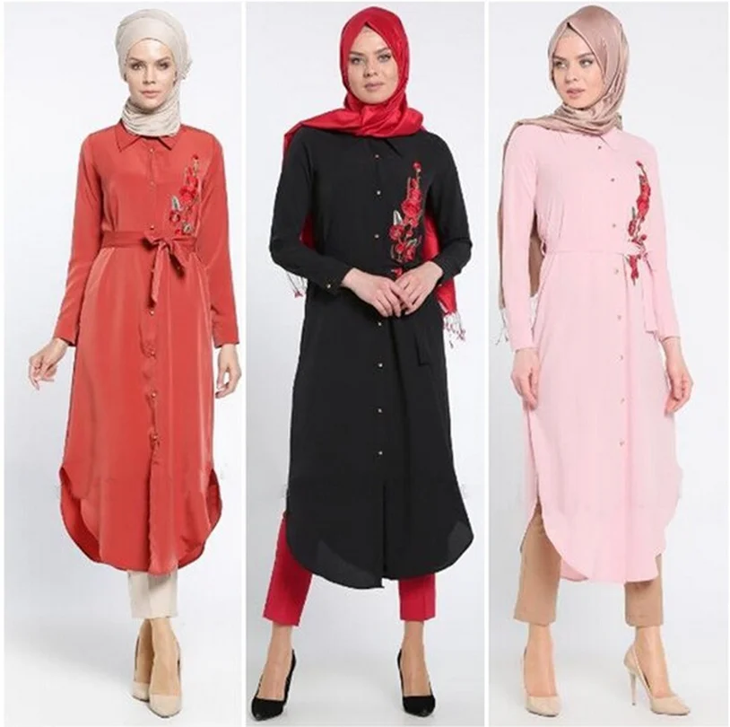 Djellaba Cotton Formal Sale Adult Robe Musulmane Jilbabs And Abayas 2018 New Muslim Embroidered Dress Loose Code Women Abaya |
