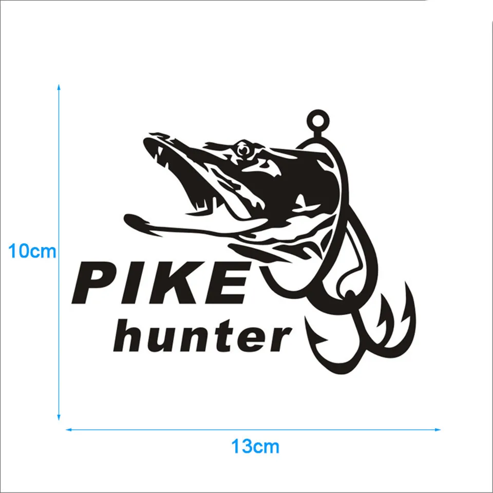Cunymagos Fishing Hunter Pike Hunter Car Boat Sticker Fish Decal Posters Wall Decals Pegatina Decor MuralFisher Sticker (3)
