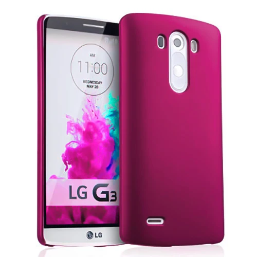 Матовая Пластик Coque 5.5For Lg G3 чехол для Lg G3 D855 D856 D857 D859 телефона чехол-лента на заднюю панель - Цвет: rose red