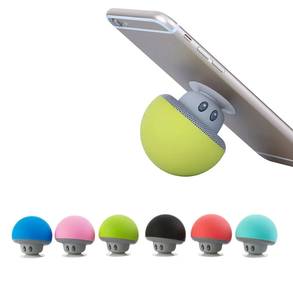 

Small Size Cartoon Mushroom Design Wireless Music Player Speaker Portable HiFi Shock Bass Home Travel Subwoofer Speaker