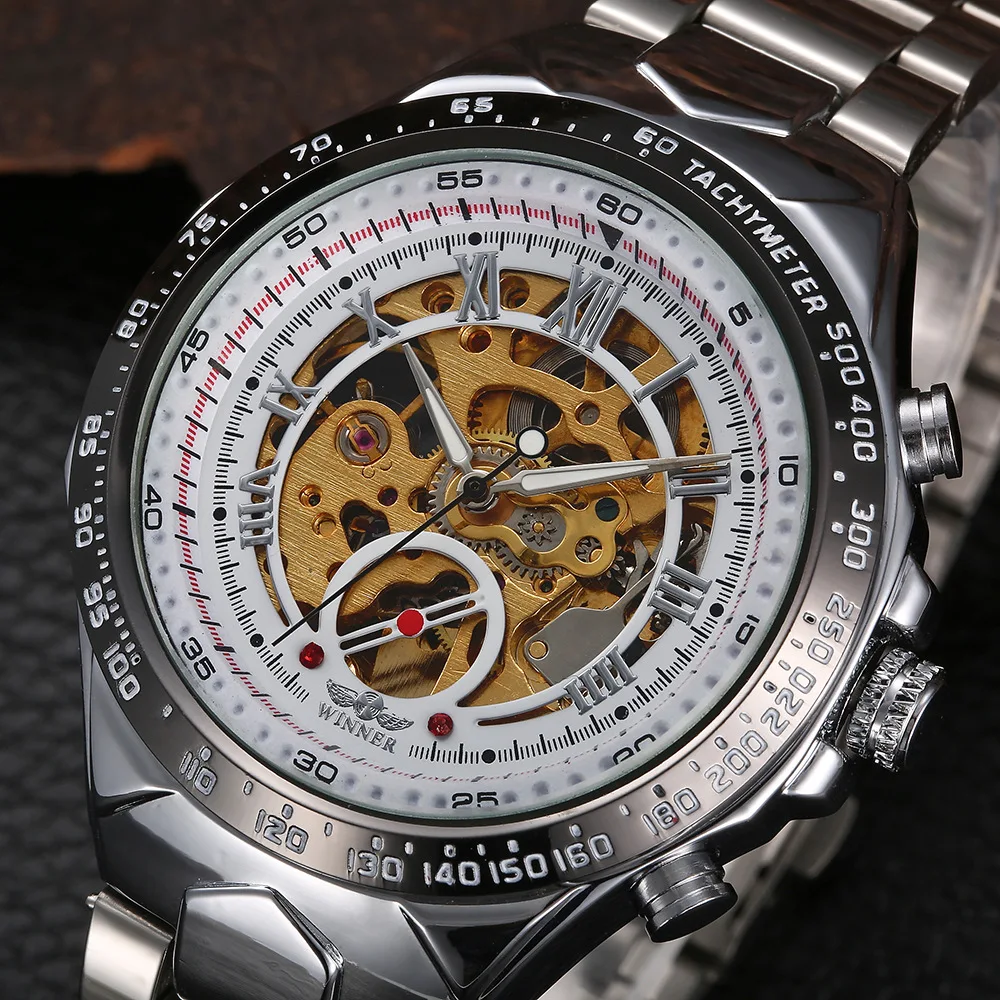 skeleton watch mens