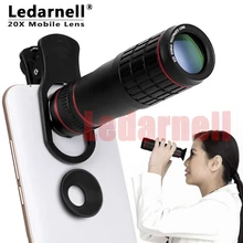 Оптический объектив для камеры телефона 20X телескоп телефото монокулярная линза для iPhone X 7 8 plus Xiaomi htc другой смартфон T20X с зажимом