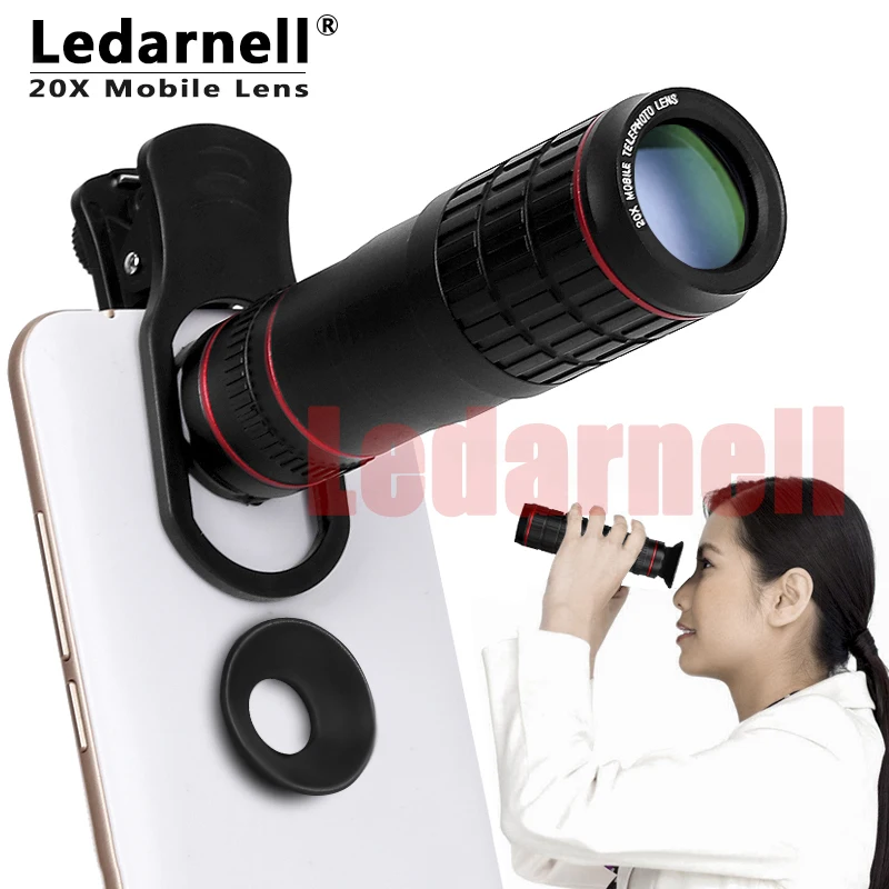Optic Phone camera lens 20X Telescope Telephoto monocular lens for