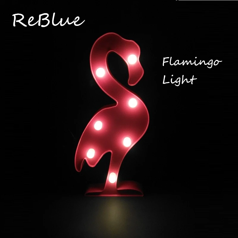 ReBlue Abajur 3D свет люминария ночник Луна фламинго кактус Единорог облако огни лава