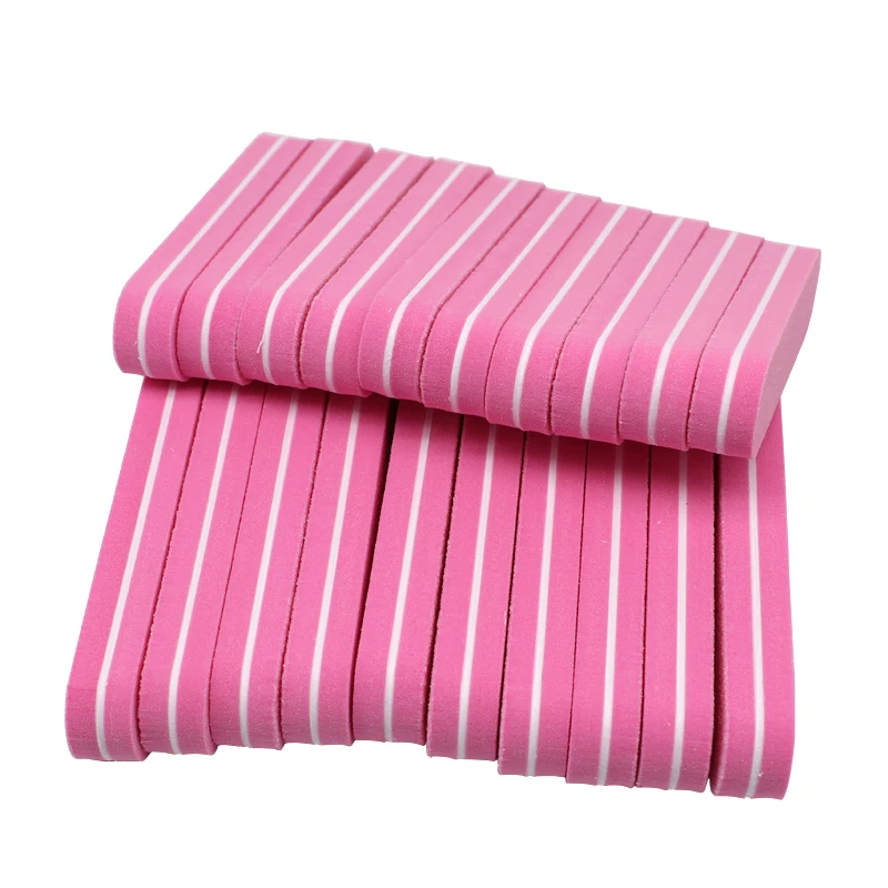 Broches de Lixa para Unhas Lixa para Polimento Ferramenta de Manicure Mini Esponja Descartável Lixa Brilhante Cores Mistas 100 Peças 6 manicure brilhante, cores mistas, 100 peças