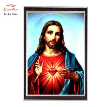 

Golden panno,5D,diy diamond embroidery,Full,square,Diamond Painting,Cross Stitch,3D,diamond,Mosaic,Needlework,Jesus' heart 25Q