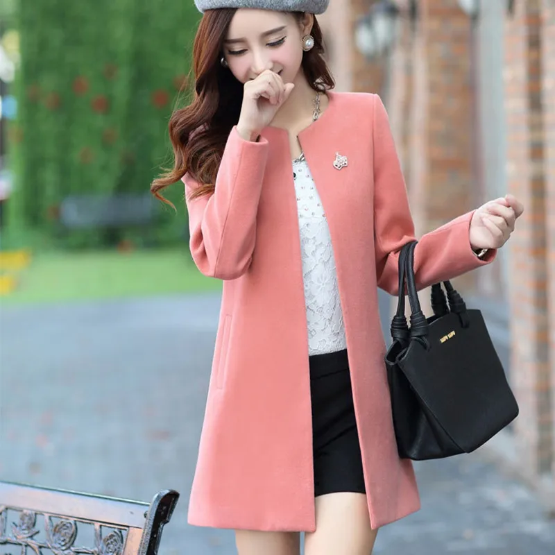 XUXI 2019 Осень Новый розовый желтый зеленый красная ветровка куртка классические элегантные женские туфли-лодочки модная одежда пальто с