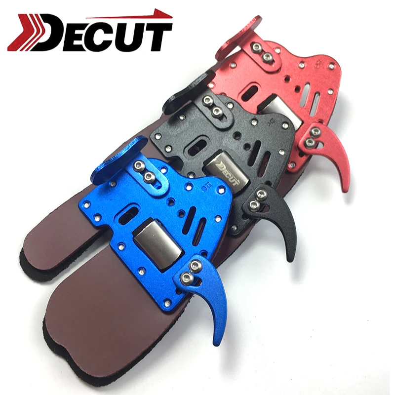 

Archery Finger Tab DECU HOCKII Archery Finger Guard Protection Pad Glove Tab for Bow Finger Protectr Archer Left and Right Han