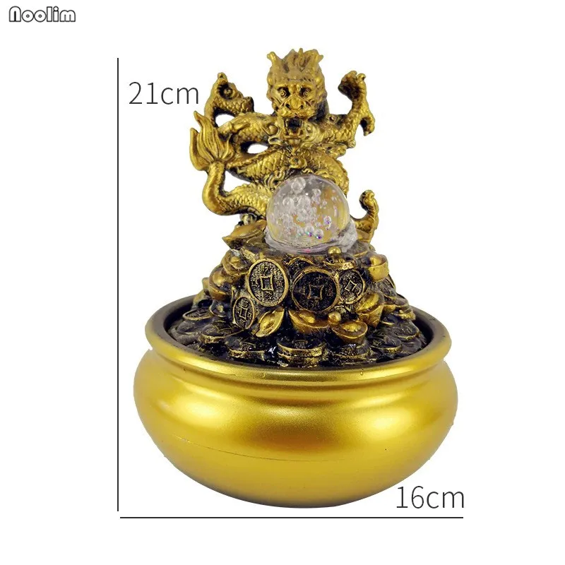 Resin Gold Creative Money Tree Water Fountain Feng Shui Ornament Resin Gold Creative Money Tree Water Fountain Feng Shui Ornament