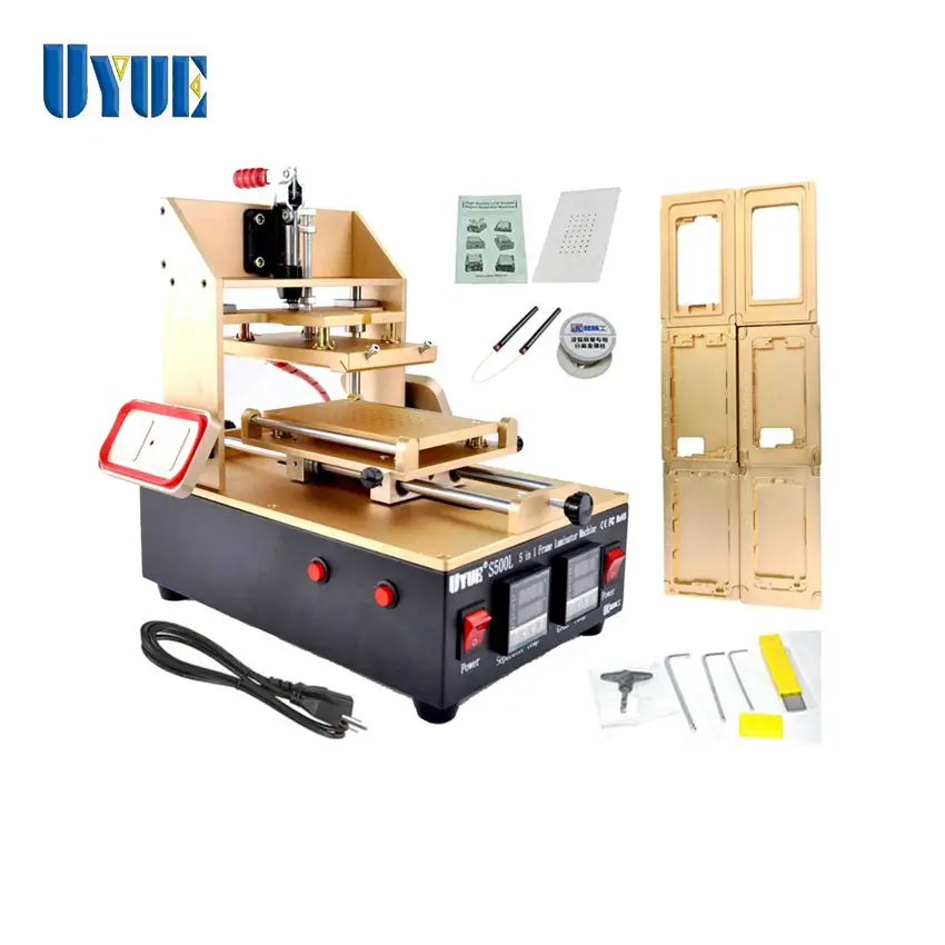 

new 5 in 1 LCD Separator machine for Bezel Samsung Middle Frame+for iPhone Frame Laminator+Vacuum LCD Separator+Glue Remove