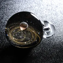 Миниатюрное Кристальное ожерелье с кулоном в виде галактического шара, ювелирный подарок HSJ88