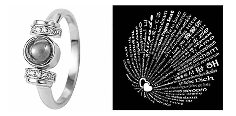 Swarovski crystal100languages love rings 06