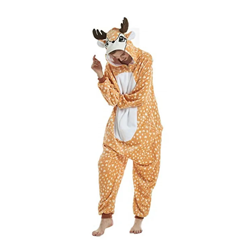 Halloween Animal Deer Costume Onesie Pajamas Cosplay Costume One Piece
