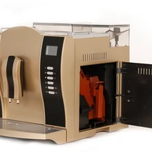 One Touch commerical полностью автоматическая золотой цвет ЖК-дисплей Эспрессо кофеварка кофемолка 20 бар Капучино/латте чайник