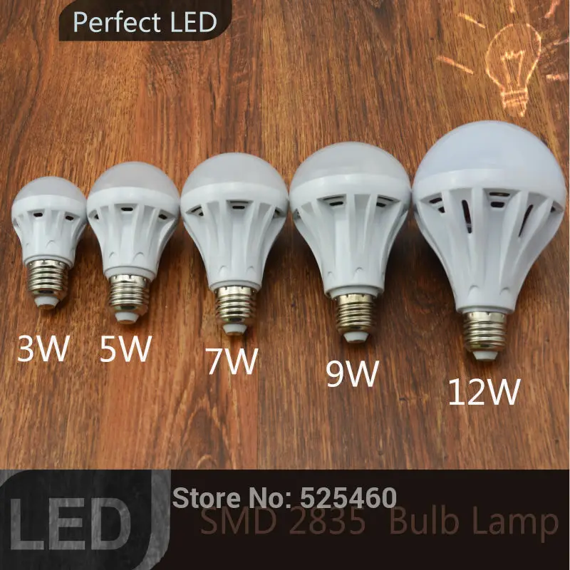 Светодиодная лампа E27 220 В 3 Вт 5 7 9 12 smd2835 энергосберегающий светильник