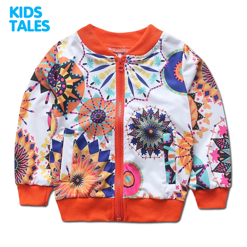 

Spring Jackets for Girl Coat White Blue Bomber Jacket Girl's Windbreaker Autumn Jacket Patchwork Kids Children Jacket