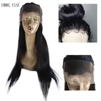 360 Lace Frontal Wig Pre Plucked With Baby Hair Brazilian Straight Full Lace Human Hair Wig For Black Women Shining Star NonRemy