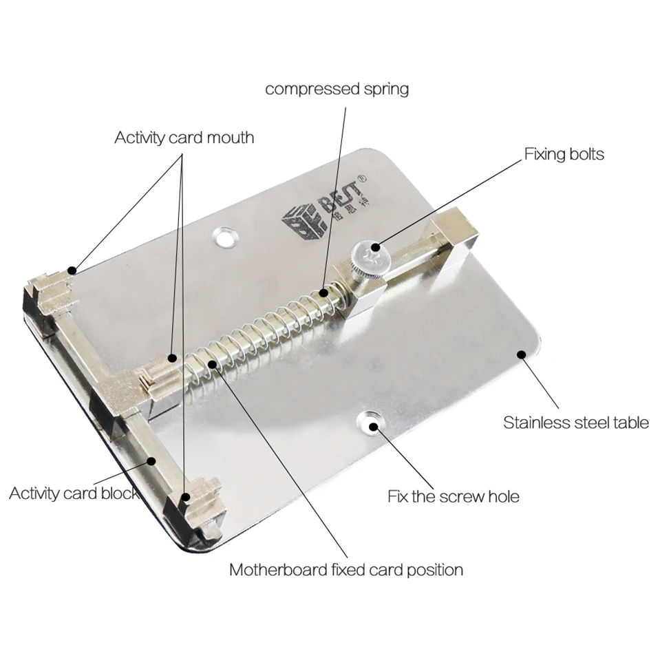 BST-Stainless-Steel-Circuit-Board-PCB-Holder-Jig-Fixture-Work-Station-for-iPhone-6S-6-Logic (1)
