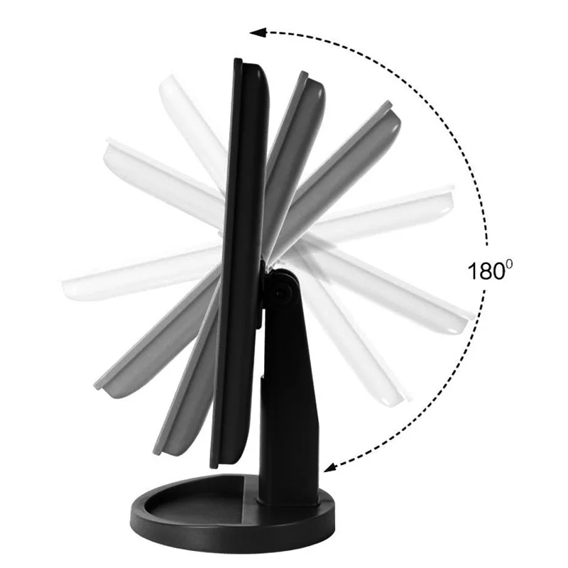 

Portable LED Makeup Mirror 3 Folding 22 Leds Luminous Desktop Cosmetic Lamp Adjustable Women Lady Make Up Mirrors @ME88