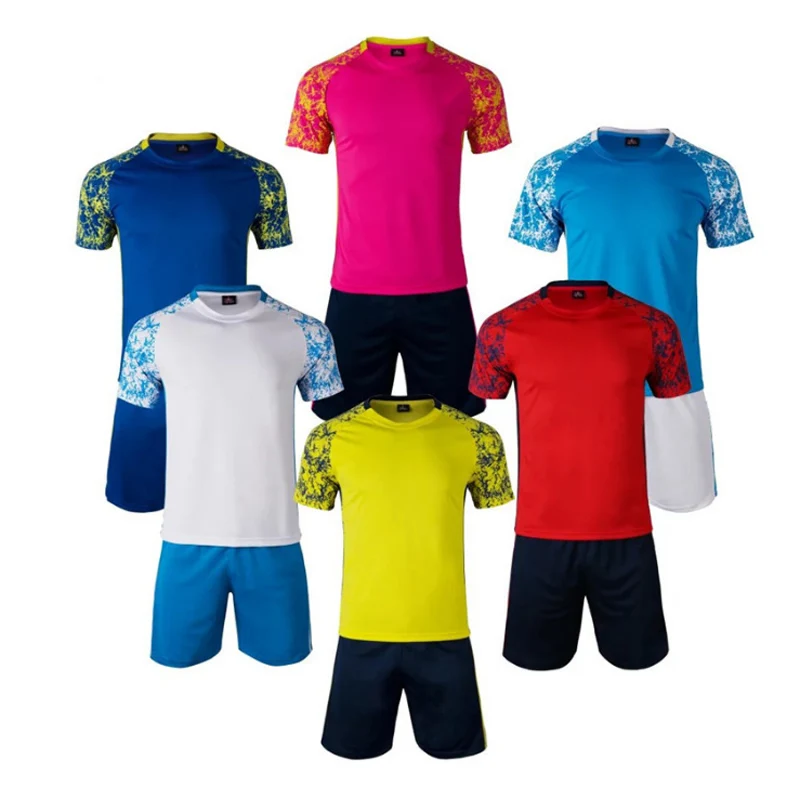 Soccer Jerseys Set 2018 Men Breathable Football Jerseys Short Sleeve