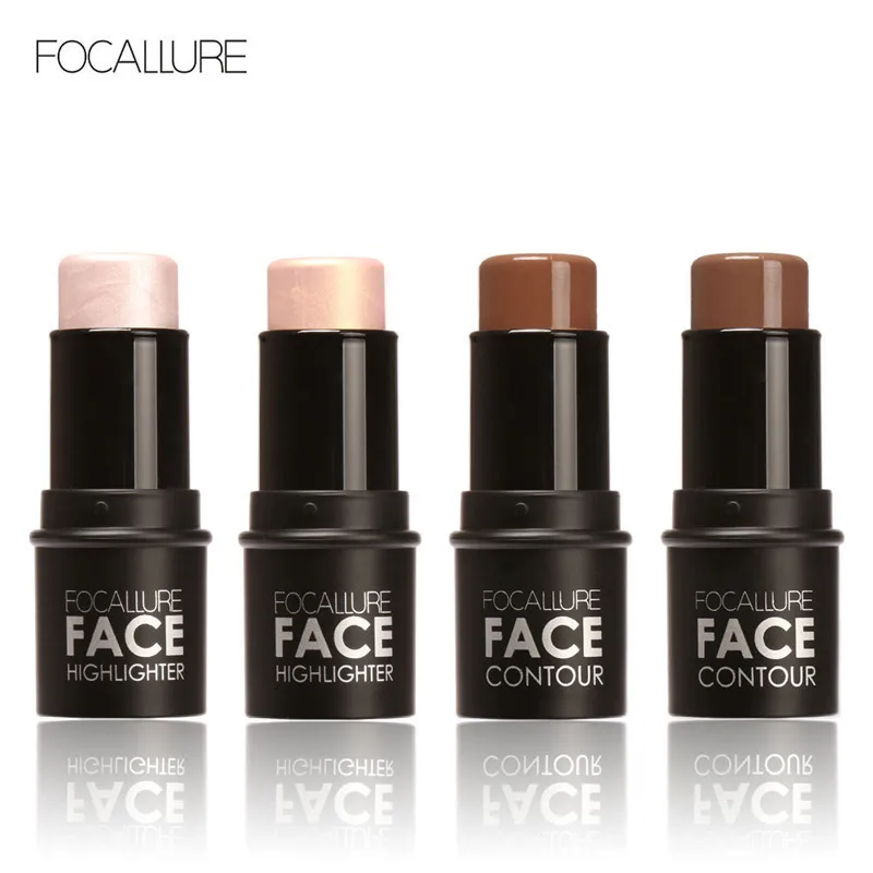 Хайлайтер focallure Maquillaje Профессиональный бронзатор для лица Пудра Сияющий макияж