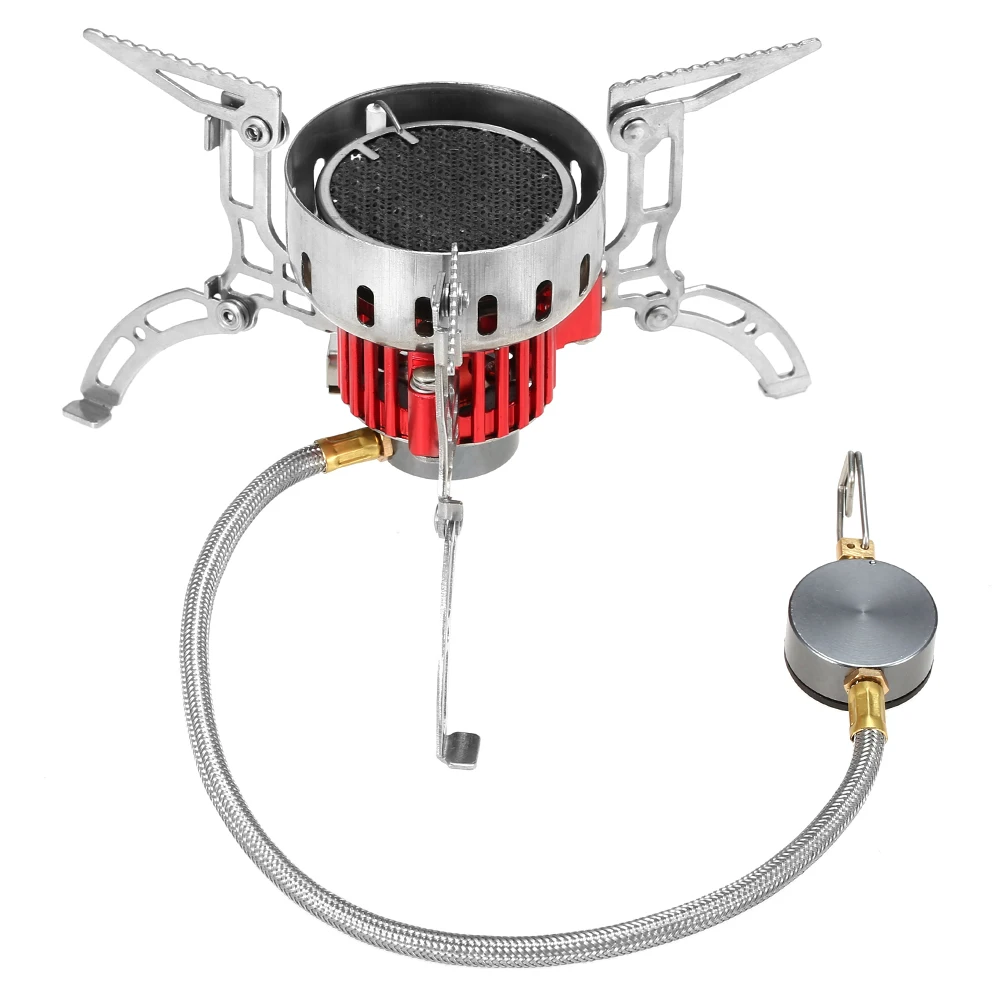 

1 With Ignition 3500W Windproof Outdoor Infrared Stove Cooker Hiking Camping Picnic Gas Stove Infrared Heating Roasting Cookout
