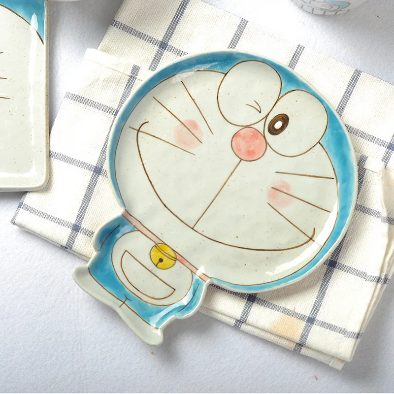 Ceramic cartoon ceramic tableware dishware set hand-painted children's tableware cute dessert plate food feeding tableware